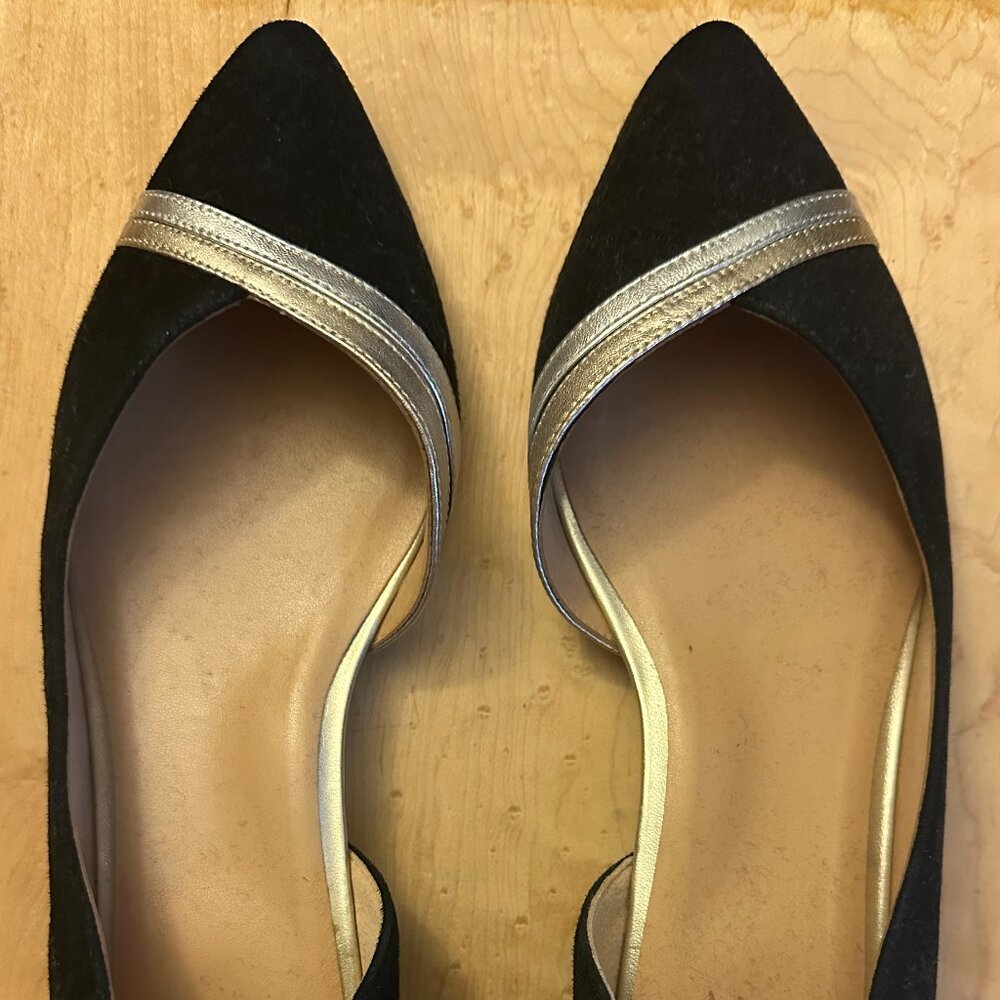 NWOT Naturalizer Henrietta D'Orsay Pointed Toe Ballet Flat size- 8.5 - Picture 2 of 5